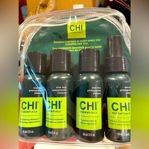 🌟HP🌟 SET OF 2 CHI 4 PIECE Hair Products Trial Size Packages Avon REP EXCLUSIVE